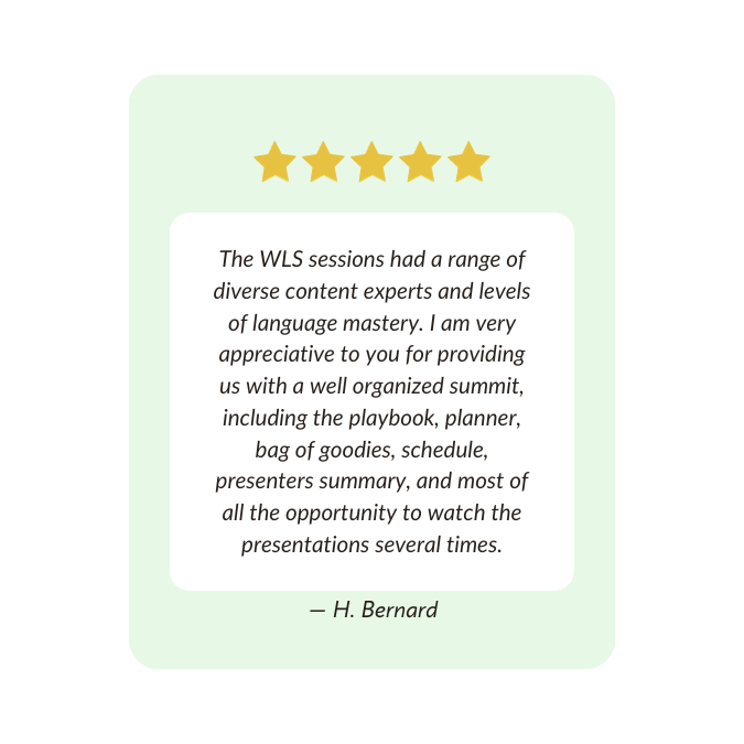 WLTS Playbook Testimonial 2